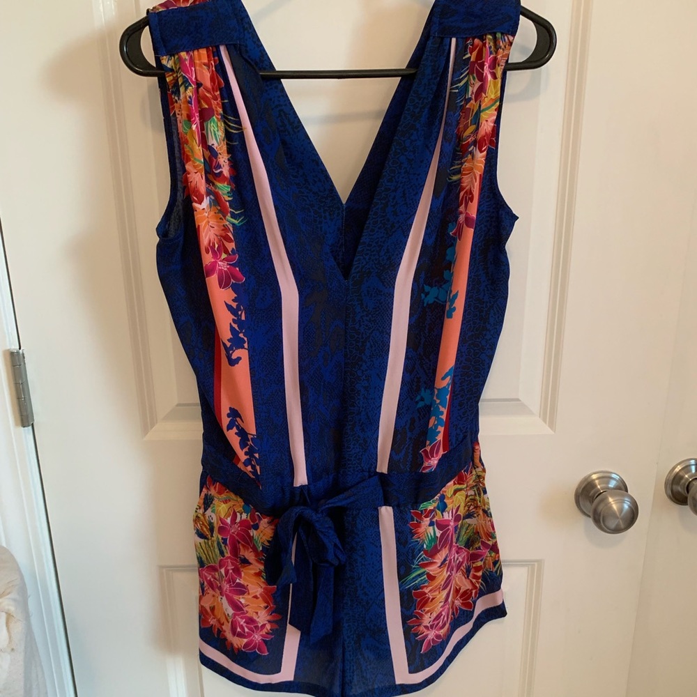 BCBG Max Blue Romper